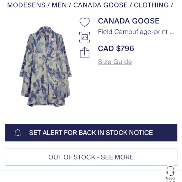 Brand New Canada Goose Field Rain Poncho- Unisex and Onesize - Picture 7 of 7